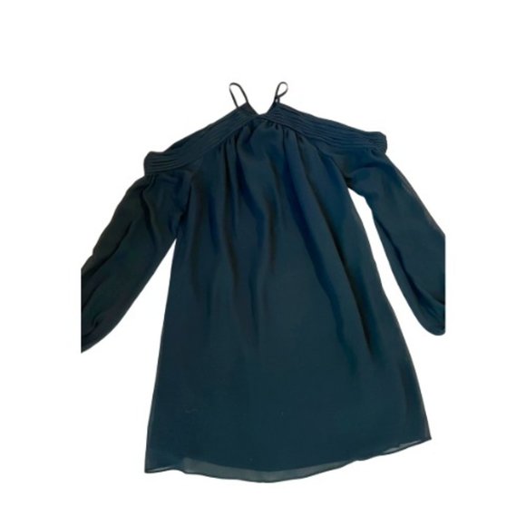 Emerald Chiffon Mini Dress - Picture 1 of 3